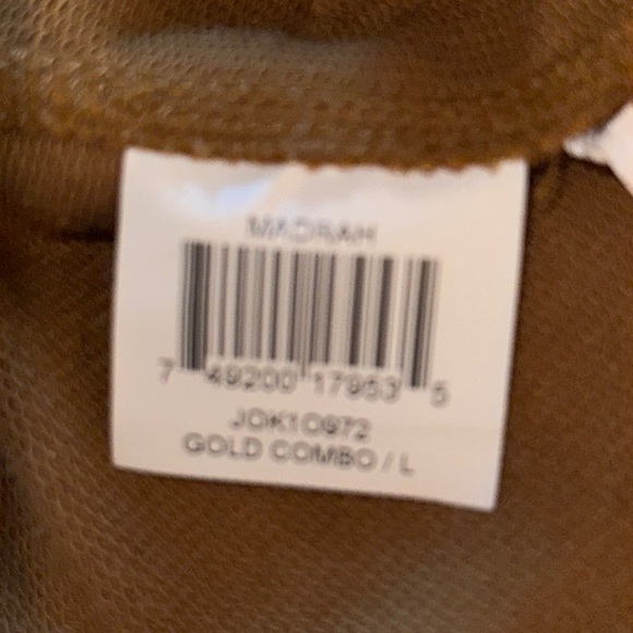 BCBG Maxazria Distressed Gold Tank Top Size L - Picture 5 of 8